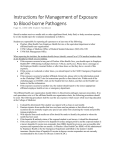 Instructions for Management of Exposure to Blood-borne Pathogens
