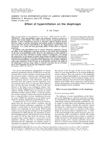 Effect of hyperinflation on the diaphragm A. De Troyer