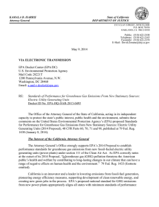 May 9, 2014 EPA Docket Center (EPA/DC) U.S. Environmental Protection Agency