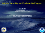 Climate Variability and Predictability Program Jim Todd Program Manager, CVP