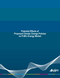 Potential Effects of Proposed Climate Change Policies on PJM’s Energy Market