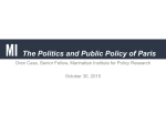 Overview of Issues 2016 The Politics and Public Policy of Paris