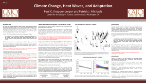 Climate Change, Heat Waves, and Adaptation NH-12