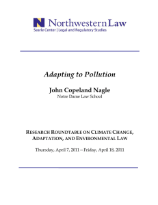 Adapting to Pollution  John Copeland Nagle R