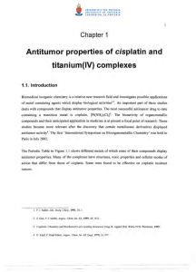 Antitu mor properties of cisplatin  and titanium(IV) complexes '
