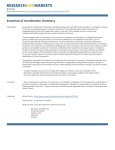 Essentials of Coordination Chemistry Brochure