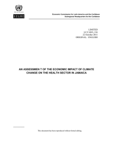 AN ASSESSMEN T OF THE ECONOMIC IMPACT OF CLIMATE LIMITED