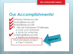 Our Accomplishments!
