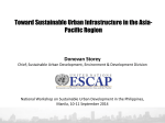 Toward Sustainable Urban Infrastructure in the Asia- Pacific Region Donovan Storey