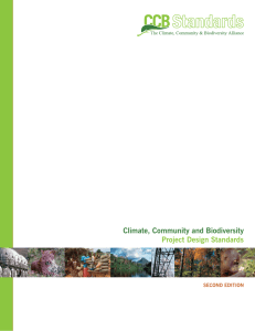 Climate, Community and Biodiversity Project Design Standards SECOND EDITION