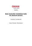 Basic Controller 8 database tasks for Oracle 9i servers Guideline