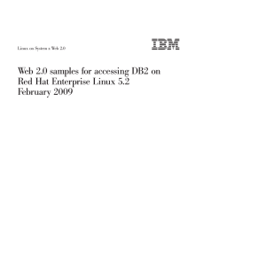 Web 2.0 samples for accessing DB2 on February 2009