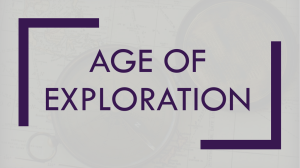 AGE OF EXPLORATION