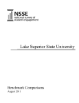 Lake Superior State University Benchmark Comparisons August 2011
