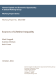 Sources of Lifetime Inequality Human Capital and Economic Opportunity: Working Paper Series