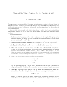 Physics 106a/196a – Problem Set 1 – Due Oct 6,... v. 2: updated Oct 1, 2006