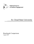 St. Cloud State University Benchmark Comparisons August 2007
