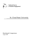 St. Cloud State University Benchmark Comparisons August 2009