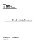 St. Cloud State University Benchmark Comparisons August 2011