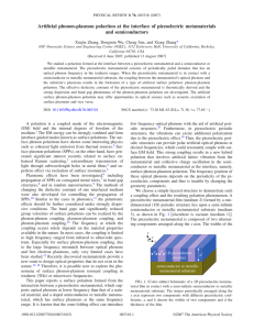 Artificial phonon-plasmon polariton at the interface of piezoelectric metamaterials and semiconductors