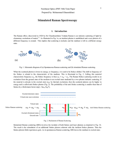 Stimulated Raman Spectroscopy  1 1.  Introduction