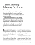 Blooming Thermal- Laboratory Experiments Bernadette Johnson