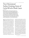 of GaAs/AlGaAs Dimensional Surface-EmittingArrays