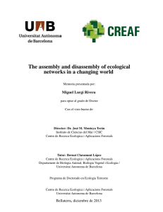 The assembly and disassembly of ecological networks in a changing world