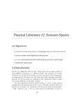 Practical Laboratory #2: Emission Spectra 2
