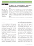 The impact of rapid evolution on population dynamics in the