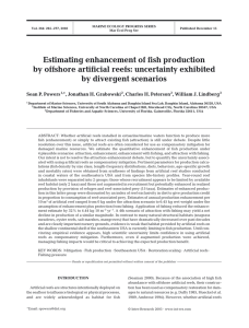 Estimating enhancement of fish production by offshore artificial reefs: uncertainty exhibited