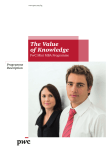 The Value of Knowledge  PwC Mini MBA Programme