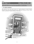 Skill Sheet 7-A Using an Electric Meter