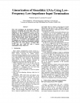 Linearization of Monolithic LNAs Using Low- Frequency Low-Impedance Input Termination E. Larson2