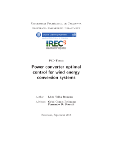 Power converter optimal control for wind energy conversion systems
