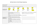 QEP Quick Guide for Critical Thinking in Engineering Analyze &amp; Interpret: