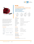 MT2E Cable Actuated Sensor est Applications • Incremental Encoder T