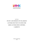 STUDY AND DESIGN OF ENLARGED AUTOMATED TEST STATION FOR GRID AUTOMATION CONTROL CABINETS