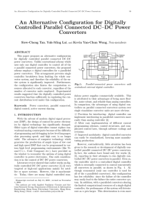 An Alternative Configuration for Digitally Controlled Parallel Connected DC–DC Power Converters Siew-Chong Tan