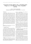 Cascode Current Mirror for a Variable Gain (LNA) Lini Lee