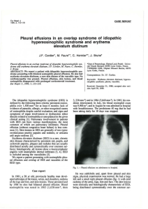 Pleural  effusions  in  an  overlap ... hypereosinophilic  syndrome  and  erythema