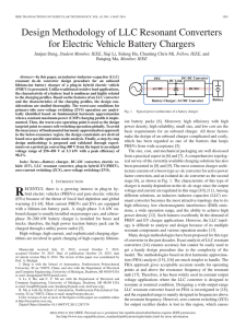 Design Methodology of LLC Resonant Converters for Electric Vehicle Battery Chargers