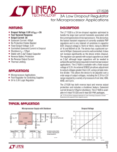 LT1528 3A Low Dropout Regulator for Microprocessor Applications DESCRIPTION