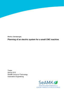 Planning of an electric system for a small CNC machine  Thesis