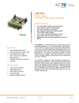LiM-420 Current Output LVDT/RVDT OEM Signal Transmitter
