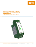 OPERATION MANUAL LDM-1000 LVDT/RVDT Signal Conditioning Module