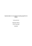 Implementation of a simulated annealing algorithm for Matlab Stephane Moins