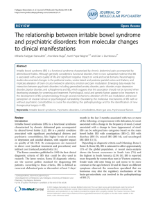 The relationship between irritable bowel syndrome to clinical manifestations