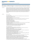 Biocatalysis and Biotechnology for Functional Foods and Industrial Products Brochure