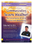 Severe Weather:  Communicating The Convergence of Social